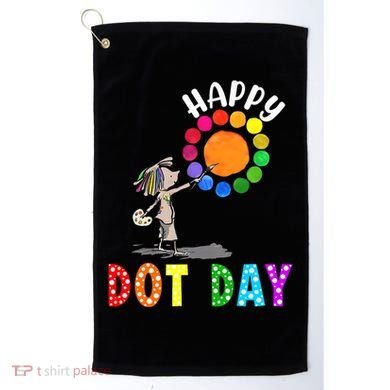 International Dot Day Colorful Polka Dot Happy Dot Day Golf Towel