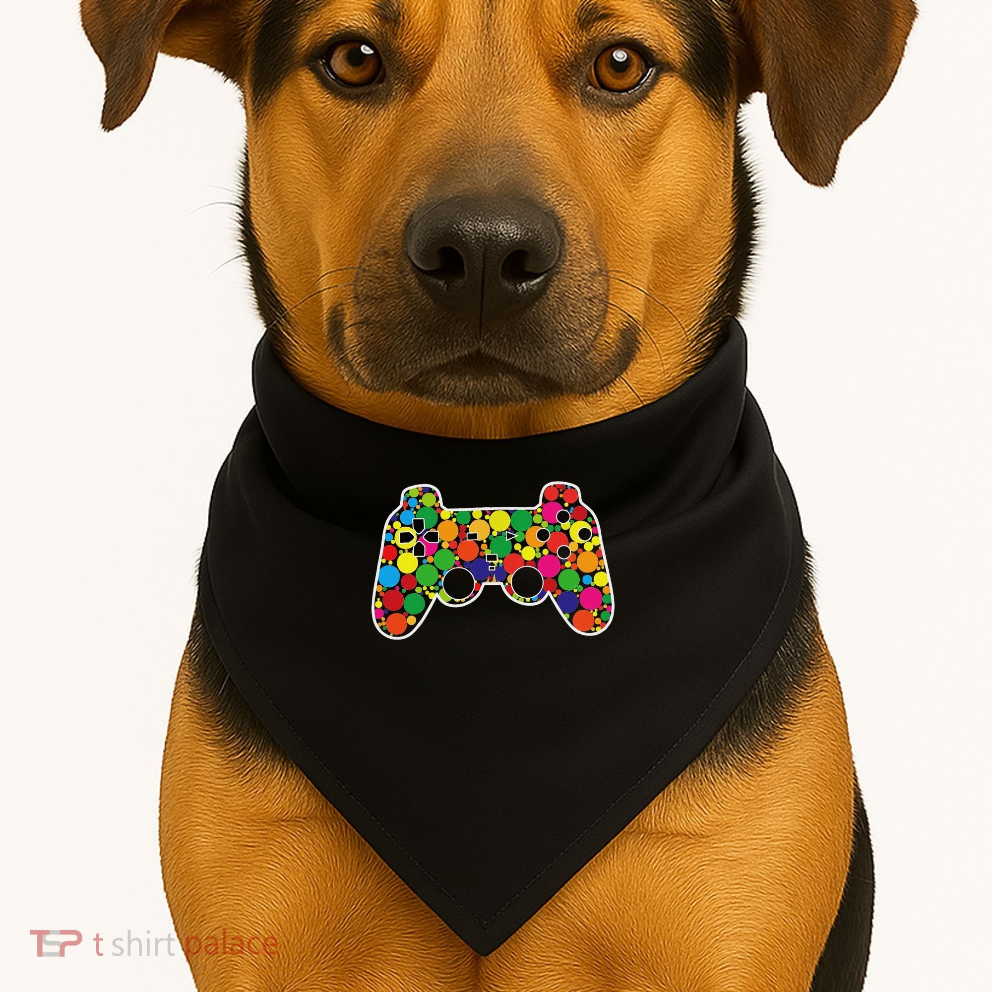 International Dot Day Gaming Dots USA-Made Doggie Bandana