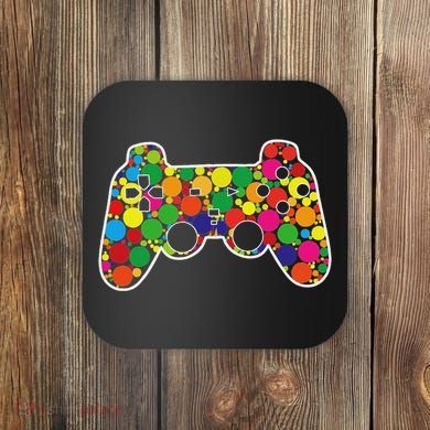 International Dot Day Gaming Dots Coaster