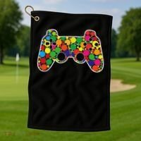 International Dot Day Gaming Dots Golf Towel thumb 1