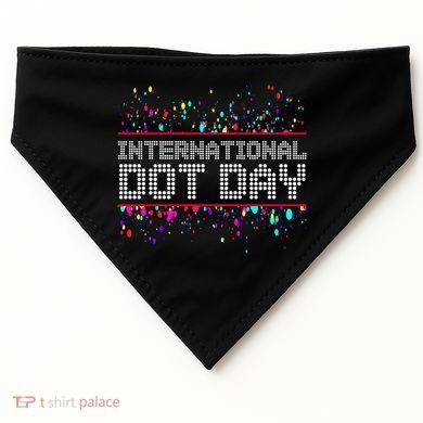 International Dot Day Dotted Logo USA-Made Doggie Bandana