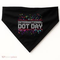 International Dot Day Dotted Logo USA-Made Doggie Bandana thumb 0