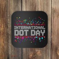 International Dot Day Dotted Logo Coaster thumb 0