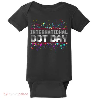International Dot Day Dotted Logo Baby Bodysuit