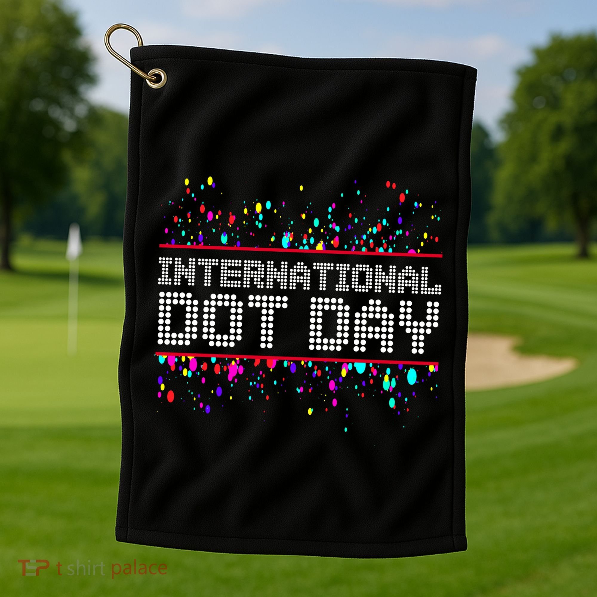 International Dot Day Dotted Logo Golf Towel