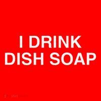 I Drink Dish Soap Funny Gen Z Brainrot Unhinged Novelty Meme Santa Hat thumb 1