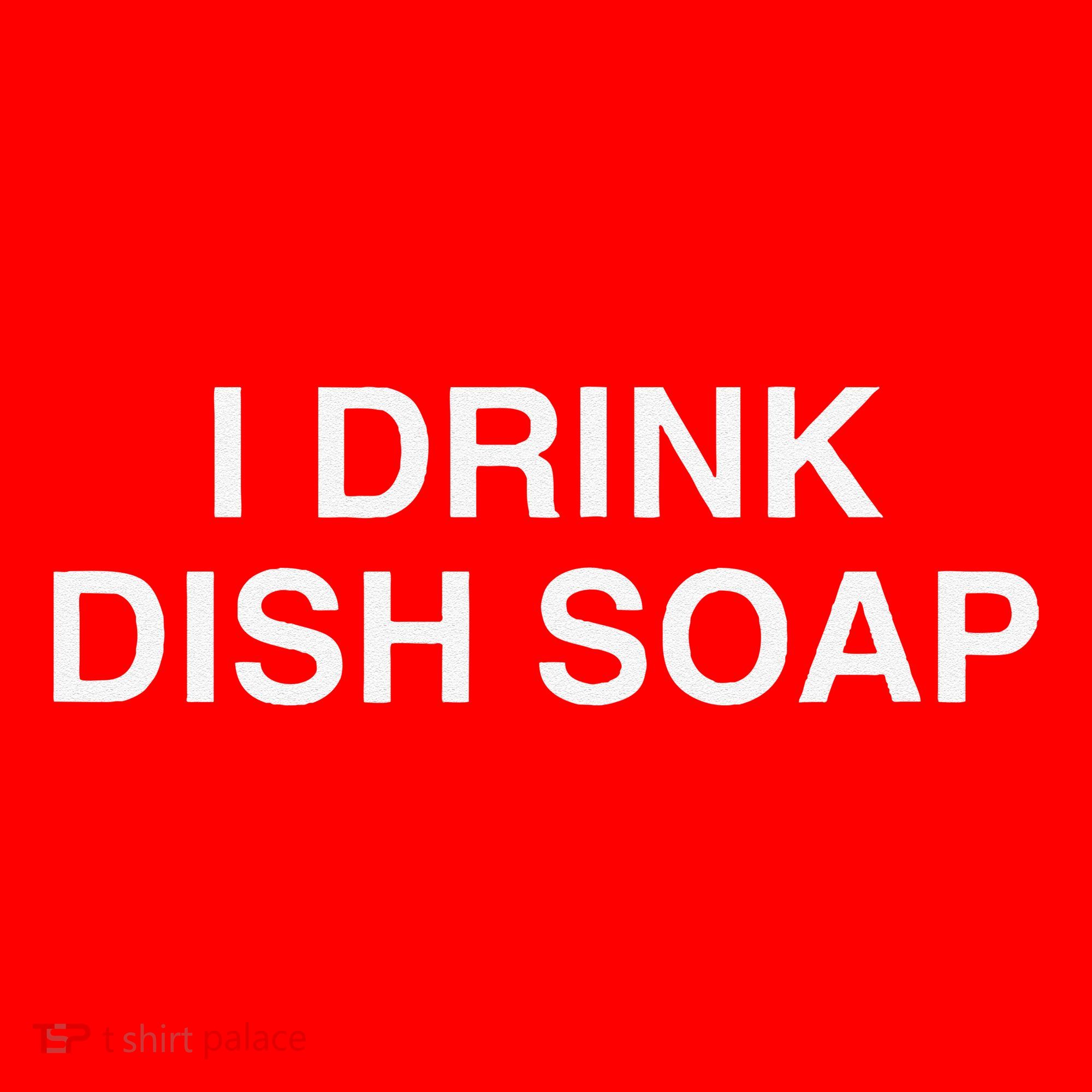 I Drink Dish Soap Funny Gen Z Brainrot Unhinged Novelty Meme Santa Hat