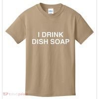 I Drink Dish Soap Funny Gen Z Brainrot Unhinged Novelty Meme Kids T-Shirt thumb 0