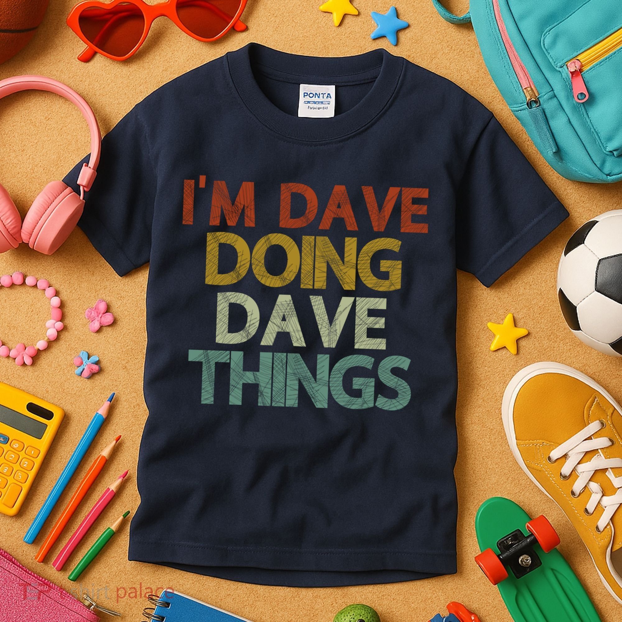 I'm Dave Doing Dave Things Funny First Name Dave Gift Idea Kids T-Shirt