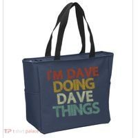 I'm Dave Doing Dave Things Funny First Name Dave Gift Idea Tote Bag thumb 2