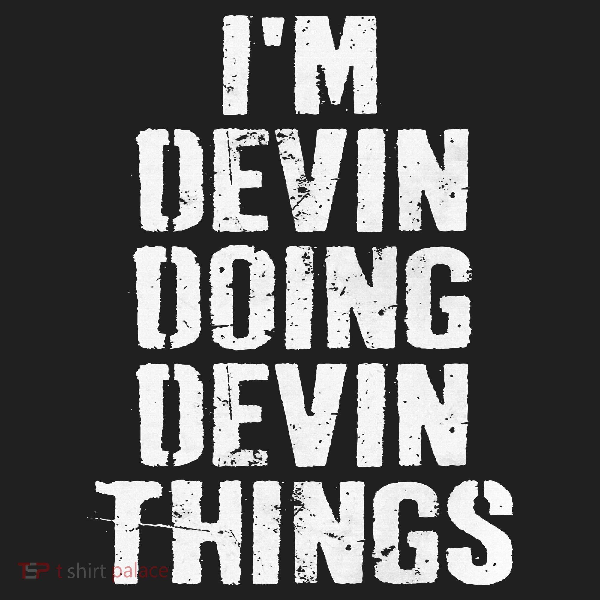 I'm Devin Doing Devin Things Personalized First Name Beanie