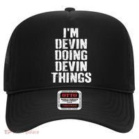 I'm Devin Doing Devin Things Personalized First Name Hat thumb 0