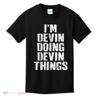 I'm Devin Doing Devin Things Personalized First Name Kids T-Shirt thumb 0