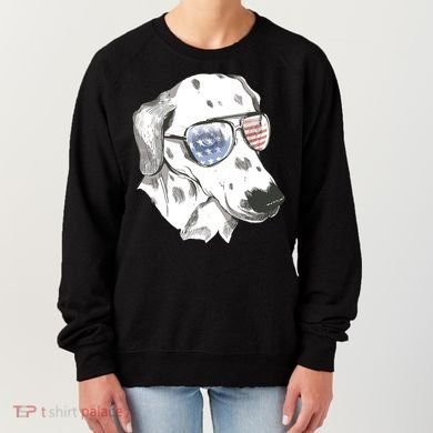 Independence Day Dalmatian Dog Women's Sweatshirt