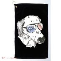 Independence Day Dalmatian Dog Golf Towel thumb 0