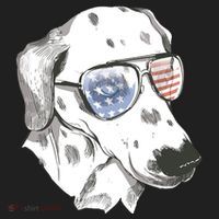 Independence Day Dalmatian Dog Golf Towel thumb 3
