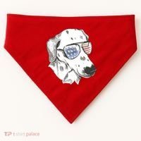 Independence Day Dalmatian Dog USA-Made Doggie Bandana thumb 0