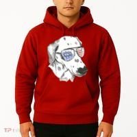 Independence Day Dalmatian Dog Hoodie thumb 2