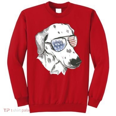 Independence Day Dalmatian Dog Sweatshirt