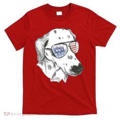 Independence Day Dalmatian Dog T-Shirt