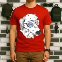 Independence Day Dalmatian Dog T-Shirt thumb 6