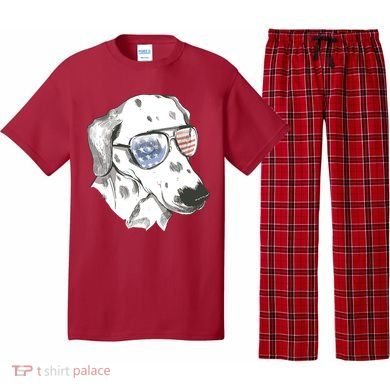 Independence Day Dalmatian Dog Pajama Set