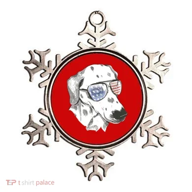 Independence Day Dalmatian Dog Ornament