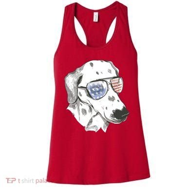 Independence Day Dalmatian Dog Women's Tank Top