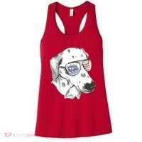Independence Day Dalmatian Dog Women's Tank Top thumb 0
