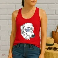 Independence Day Dalmatian Dog Women's Tank Top thumb 2