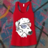 Independence Day Dalmatian Dog Women's Tank Top thumb 3