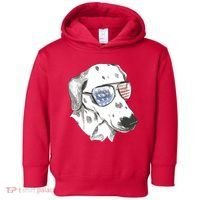 Independence Day Dalmatian Dog Toddler Hoodie thumb 0