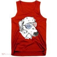 Independence Day Dalmatian Dog Tank Top thumb 0