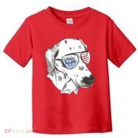 Independence Day Dalmatian Dog Toddler T-Shirt thumb 0