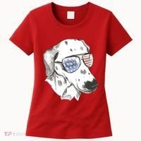 Independence Day Dalmatian Dog Women's T-Shirt thumb 0