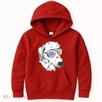 Independence Day Dalmatian Dog Kids Hoodie thumb 0