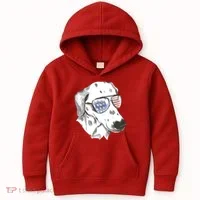 Independence Day Dalmatian Dog Kids Hoodie thumb 0