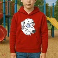 Independence Day Dalmatian Dog Kids Hoodie thumb 2
