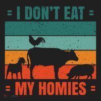 I Don't Eat My Homies Vegan Women's Sweatshirt thumb 2