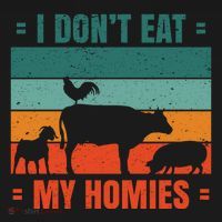 I Don't Eat My Homies Vegan Coaster thumb 2