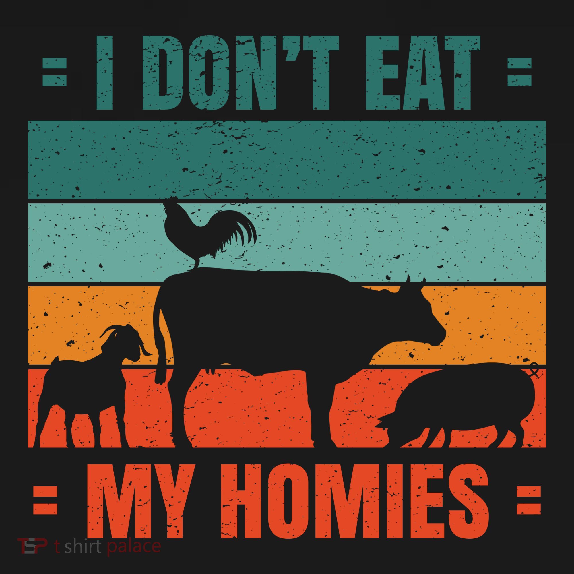 I Don't Eat My Homies Vegan Coaster