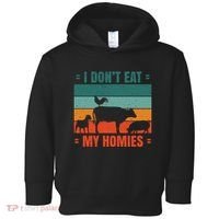 I Don't Eat My Homies Vegan Toddler Hoodie thumb 0