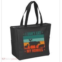 I Don't Eat My Homies Vegan Tote Bag thumb 2