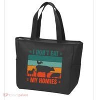 I Don't Eat My Homies Vegan Tote Bag thumb 3