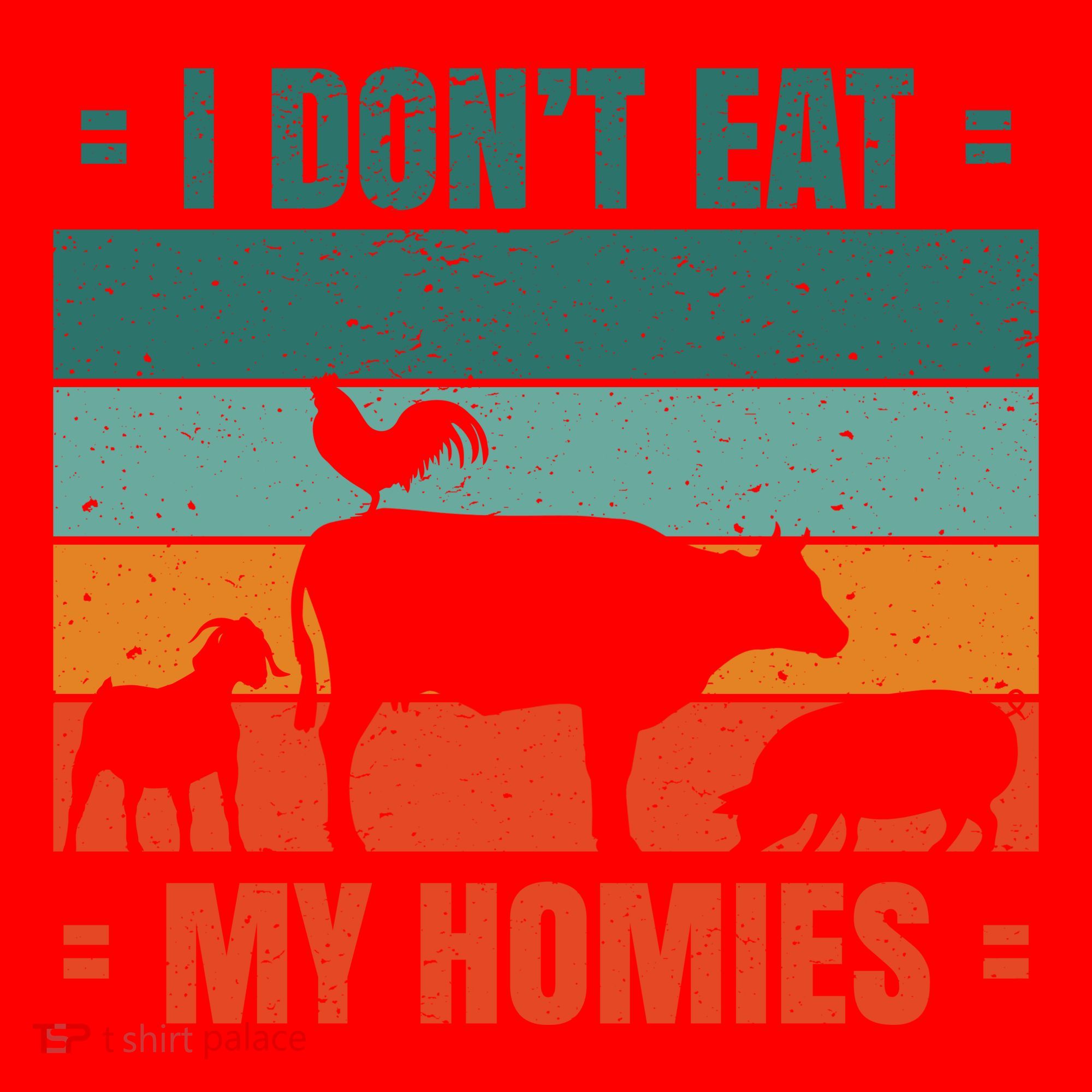 I Don't Eat My Homies Vegan Santa Hat