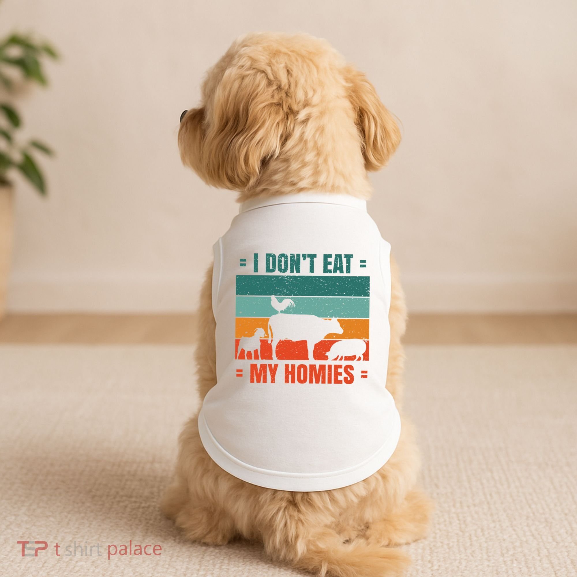 I Don't Eat My Homies Vegan Doggie Tank