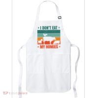 I Don't Eat My Homies Vegan Apron thumb 0