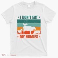 I Don't Eat My Homies Vegan T-Shirt thumb 0