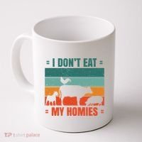 I Don't Eat My Homies Vegan Coffee Mug thumb 0