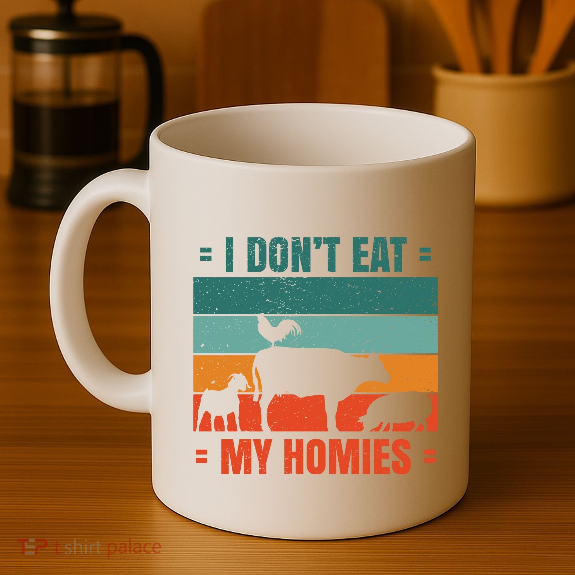 I Don't Eat My Homies Vegan Coffee Mug